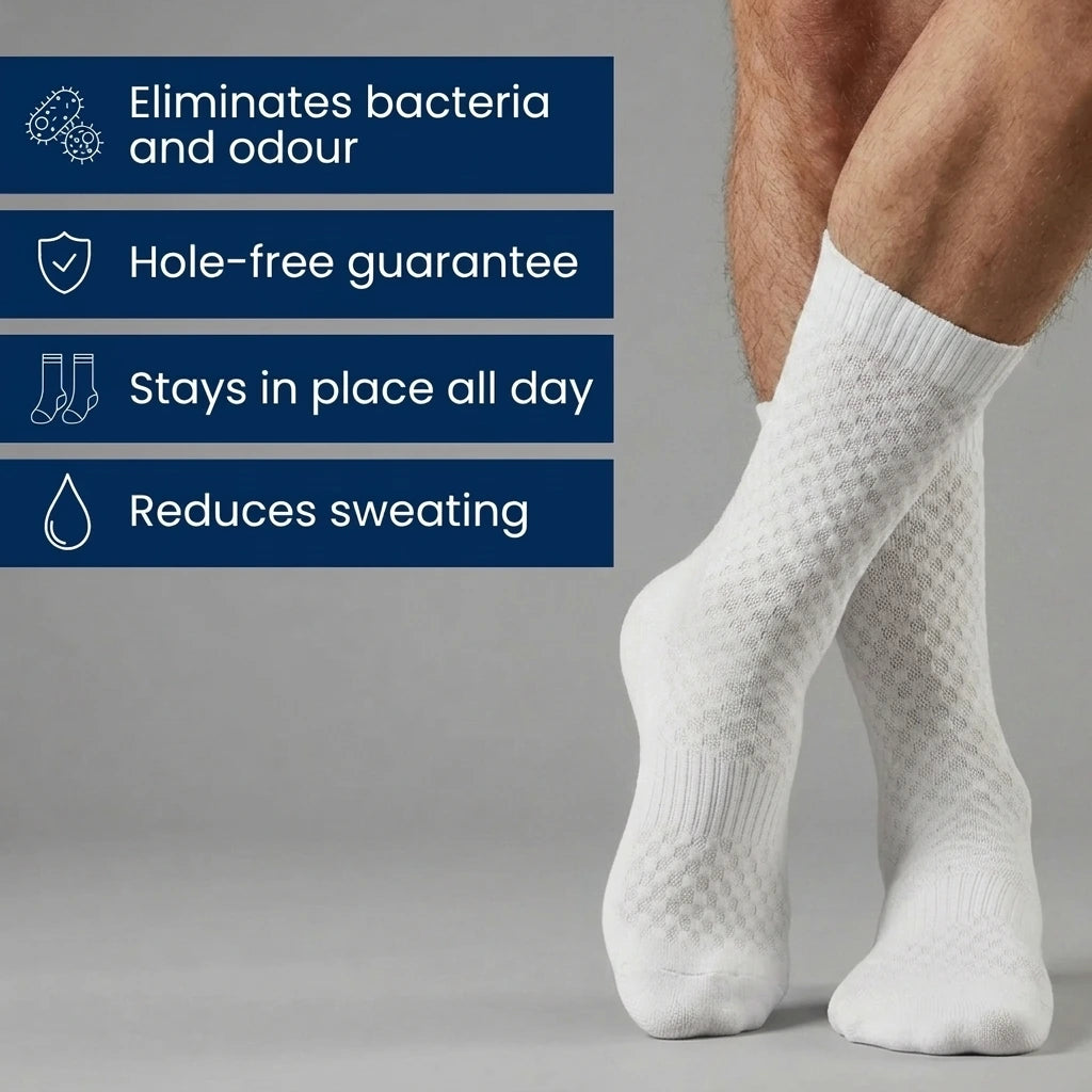 CLARLENS PREMIUM BAMBOO FIBRE CREW SOCKS