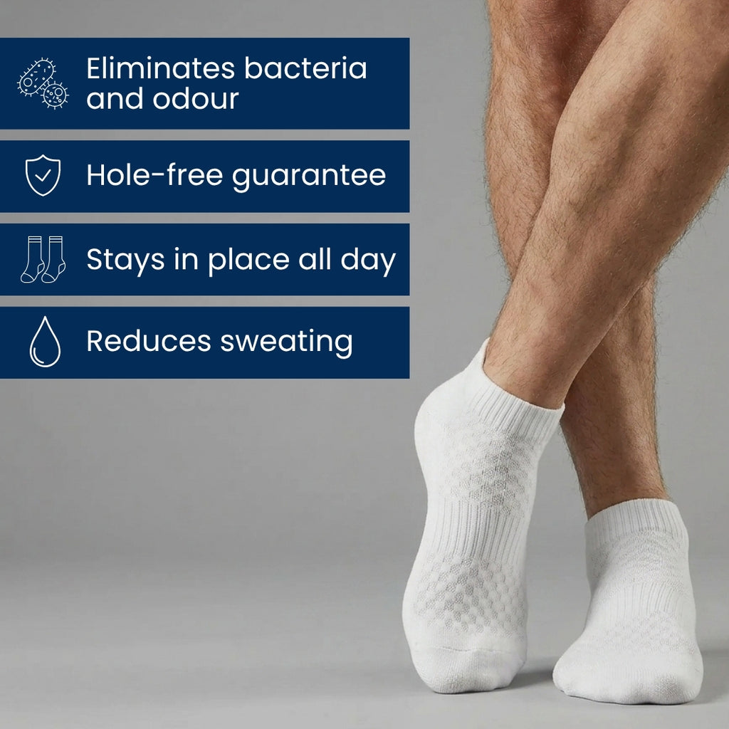 CLARLENS PREMIUM BAMBOO FIBRE ANKLE SOCKS