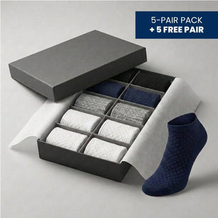 CLARLENS PREMIUM BAMBOO FIBRE ANKLE SOCKS