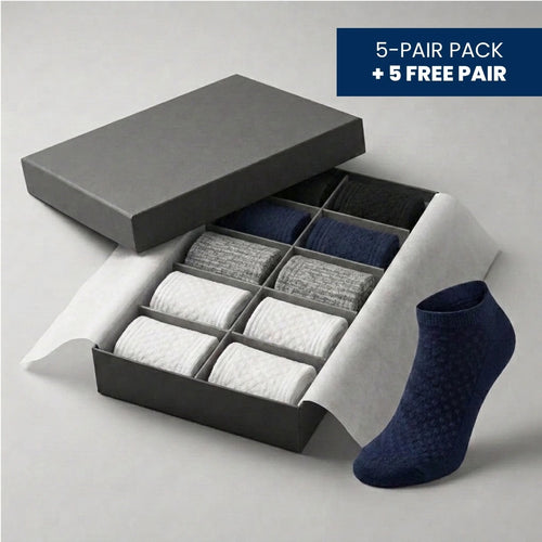 CLARLENS PREMIUM BAMBOO FIBRE ANKLE SOCKS