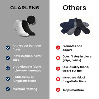 CLARLENS PREMIUM BAMBOO FIBRE CREW SOCKS